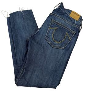 True Religion Distressed Skinny Jeans Size 25